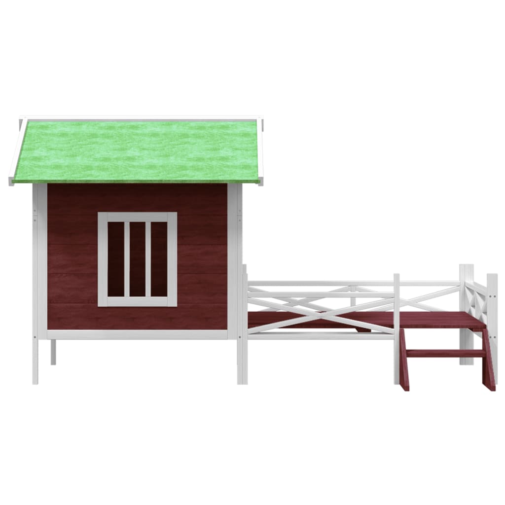 Vidaxl Dog Loft 159x120x88,5 cm Pince solido BAUGER -COLARE