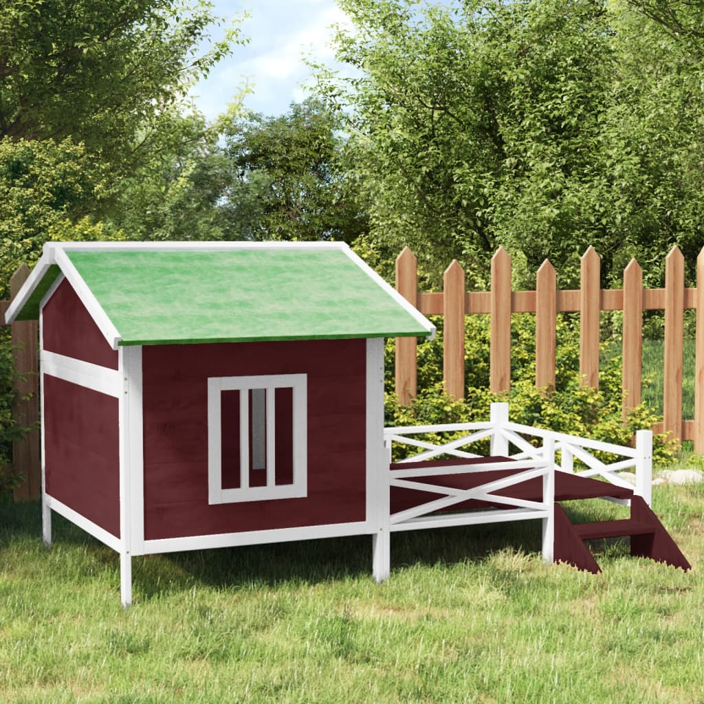 Vidaxl Dog Loft 159x120x88,5 cm Pince solido BAUGER -COLARE