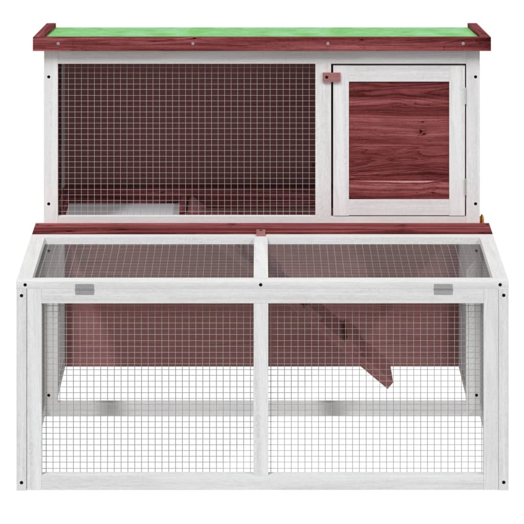 Vidaxl Rabbit Hutch 102x90x84.5 cm Pinino solido.