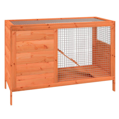 Vidaxl Rabbit Hutch 103x44x69.5 cm de pino sólido marrón