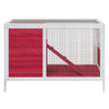 Vidaxl coniglio Hutch 103x44x69,5 cm rosso pino rosso