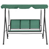 Vidaxl Swing Bench 170 cm Testileen e verde in acciaio