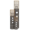 Vidaxl Candelas 3 St Wicker Gray