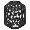 VIDAXL paralume Ø23x28 cm di ferro e carta nera