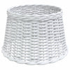 Vidaxl plafondlampenkap ø45x28 cm wicker wit