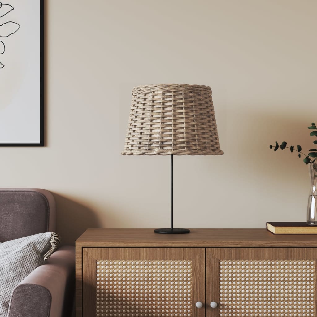 VIDAXL paralume Ø40x26 cm wicker marrone