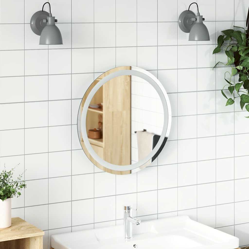 Vidaxl Bathom Mirror lideró alrededor de 50 cm