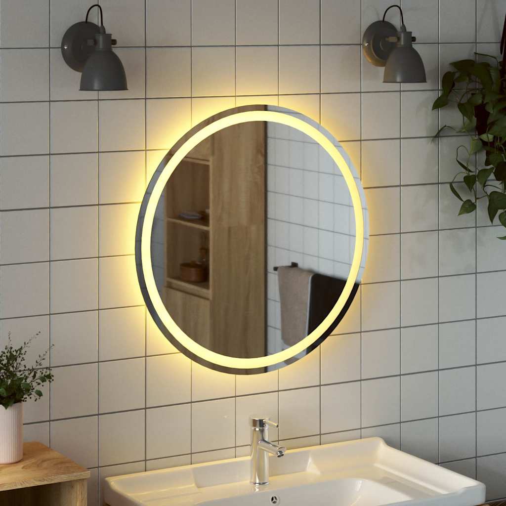 Vidaxl Bathom Mirror lideró alrededor de 70 cm