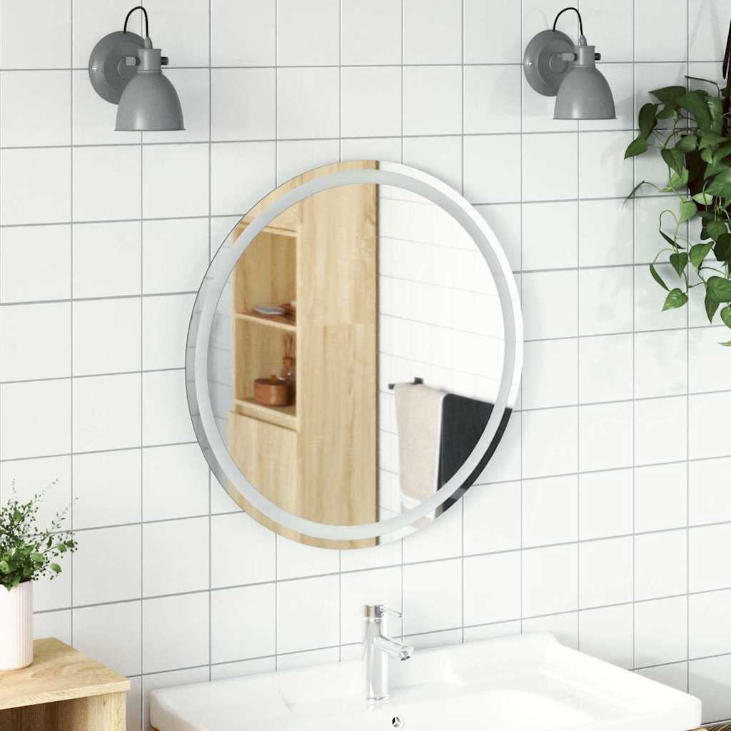 Vidaxl Bathom Mirror lideró alrededor de 70 cm