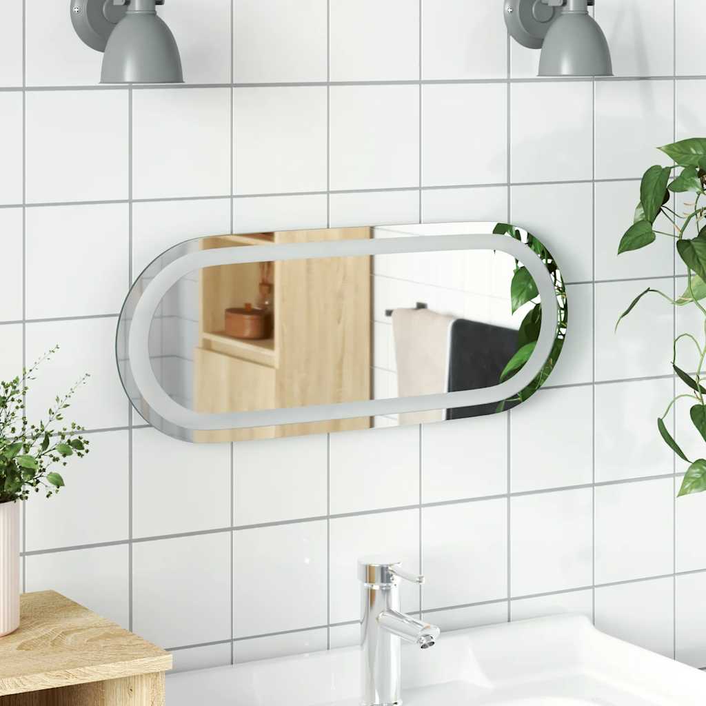 Vidaxl Specchio da bagno LED 50x20 cm ovale