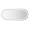Vidaxl Specchio da bagno LED ovale 60x25 cm