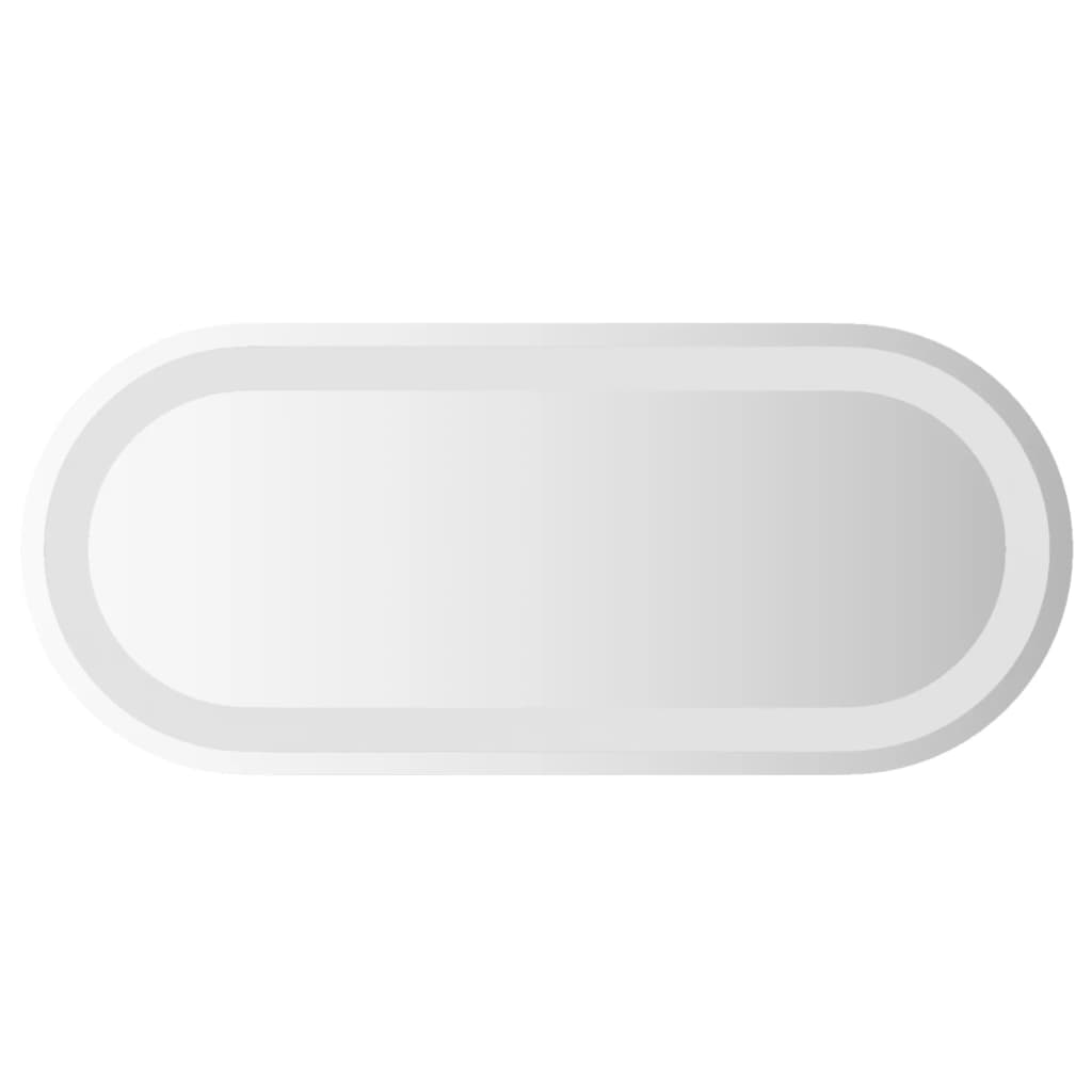 Vidaxl Specchio da bagno LED ovale 60x25 cm