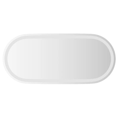 Vidaxl badkamerspiegel led ovaal 80x35 cm