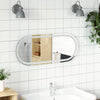 Vidaxl Mirror de baño LED Oval 80x35 cm