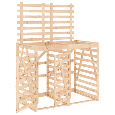 VIDAXL Container Storage Double Solid Pine