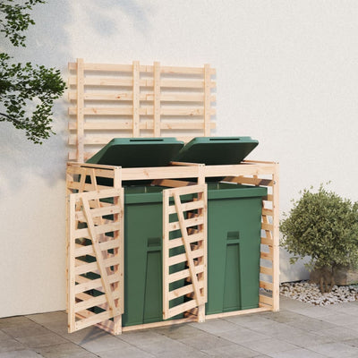 VIDAXL Container Storage Double Solid Pine