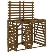 VidaXL Containerberging dubbel massief grenenhout honingbruin - afbeelding 2