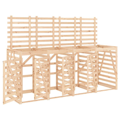 Archiviazione contenitore Vidaxl Pinna solida a quattro tempi