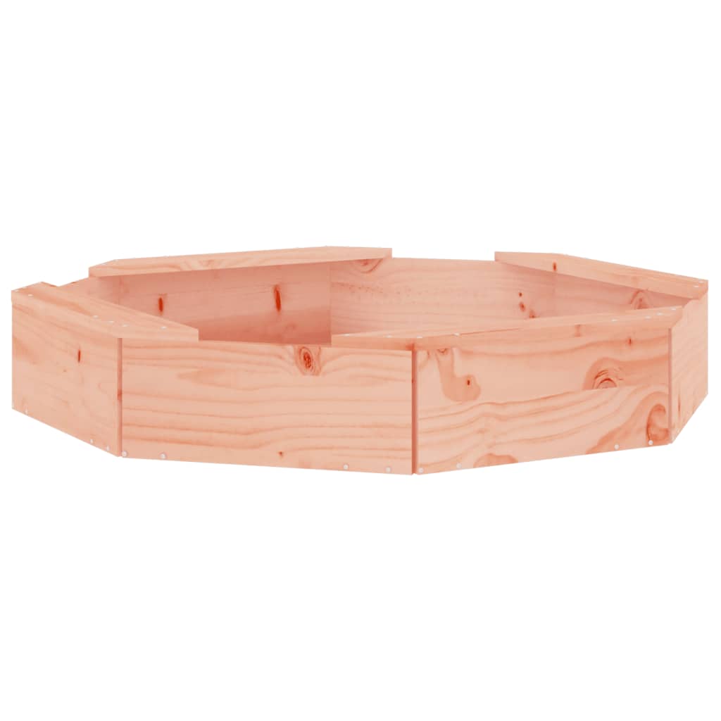 Arenero VidaXL con bancos octogonales de madera maciza de Douglas