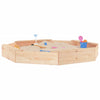 Vidaxl Sandpit con panchine pino solido ottagonale