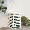 Almacenamiento de contenedores de Vidaxl 84x90x128.5 cm Pino sólido blanco blanco