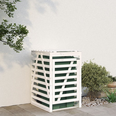 Almacenamiento de contenedores de Vidaxl 84x90x128.5 cm Pino sólido blanco blanco