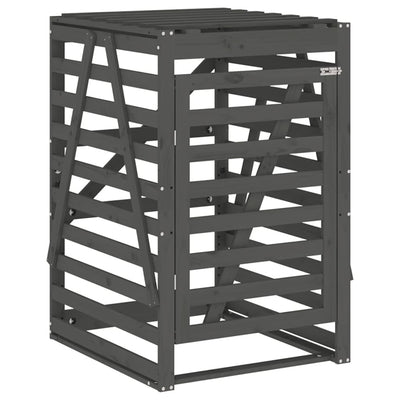 Archiviazione del contenitore Vidaxl 84x90x128.5 cm grigio pino grigio