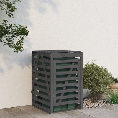 Archiviazione del contenitore Vidaxl 84x90x128.5 cm grigio pino grigio