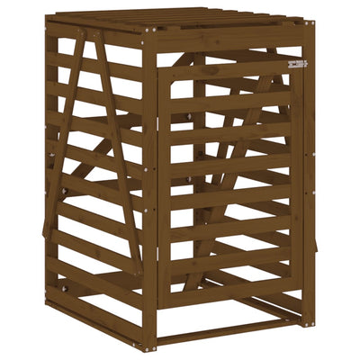 Archiviazione del contenitore Vidaxl 84x90x128,5 cm Miele di pino solido marrone
