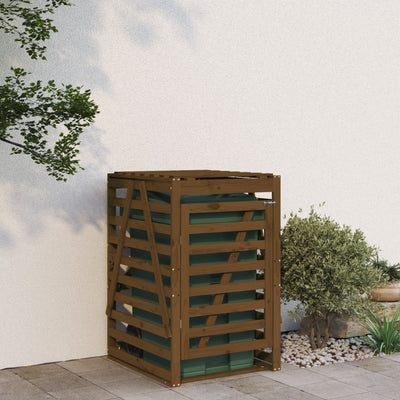 Archiviazione del contenitore Vidaxl 84x90x128,5 cm Miele di pino solido marrone