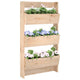 Fioriera Vidaxx da parete a 3 strati 60x18,5x110 cm in legno di pino