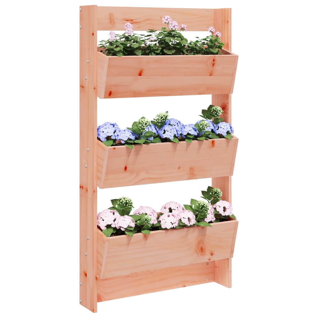 Vidaxx jardinera de pared 3 capas 60x18,5x110 cm madera douglas