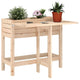 Vidaxl Planter with folding table top Solid pine