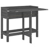 Plantilla Vidaxl con mesa plegable Pino Solid Gray