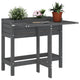Plantilla Vidaxl con mesa plegable Pino Solid Gray