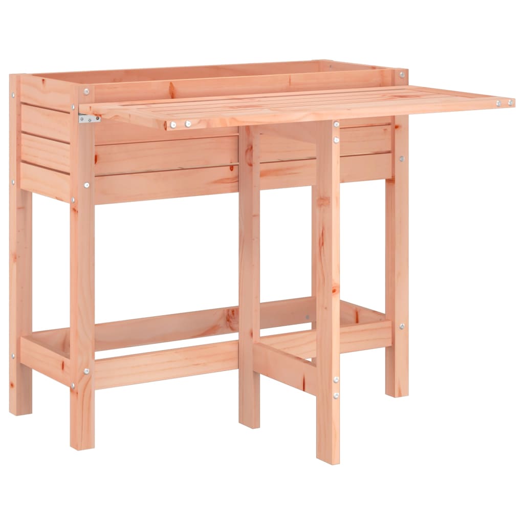 Vidaxl Planning Box con mesa plegable Douglhout sólido