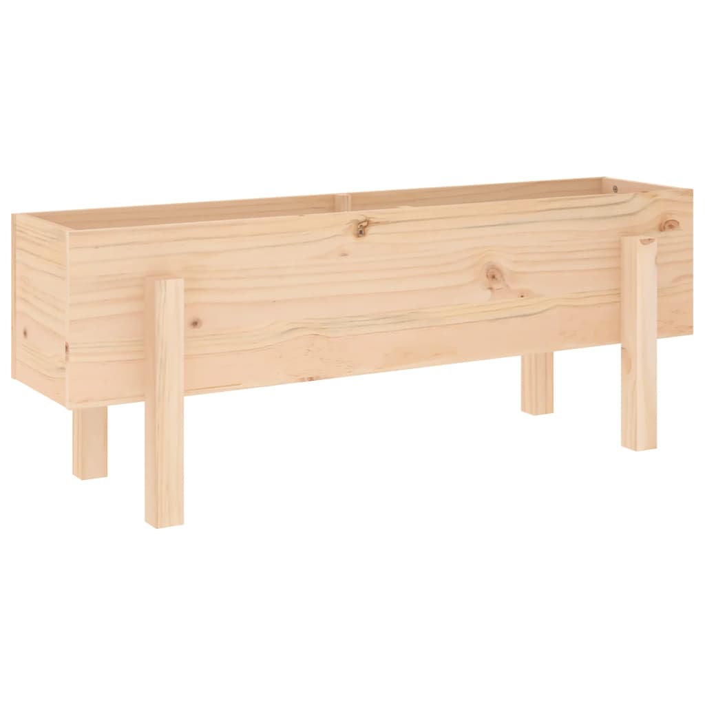 Jardinera vidaXL elevada 101x30x38 cm madera maciza de pino