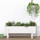Fioriera Vidaxx rialzata 101x30x38 cm in legno massello di pino bianco