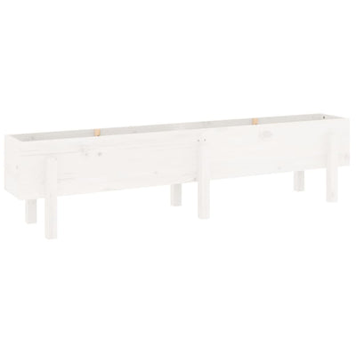 Vidaxl fioriera raccolta da 160x30x38 cm Pino di pino solido