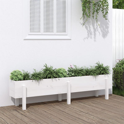 Vidaxl fioriera raccolta da 160x30x38 cm Pino di pino solido