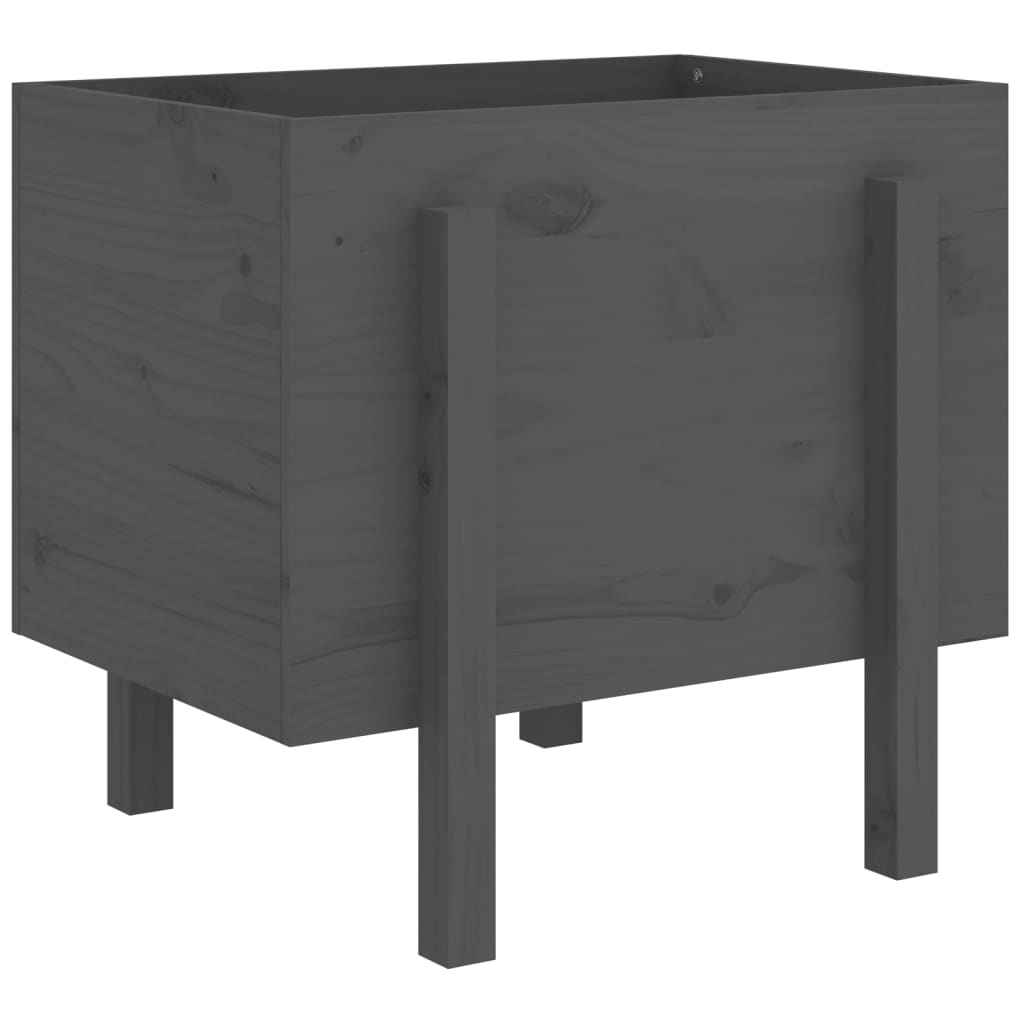 Vidaxl Planning Box 62x50x57 cm Solid Pine Gray
