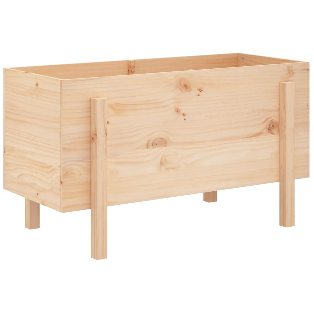 Fioriera Vidaxx rialzata 101x50x57 cm in legno di pino massiccio