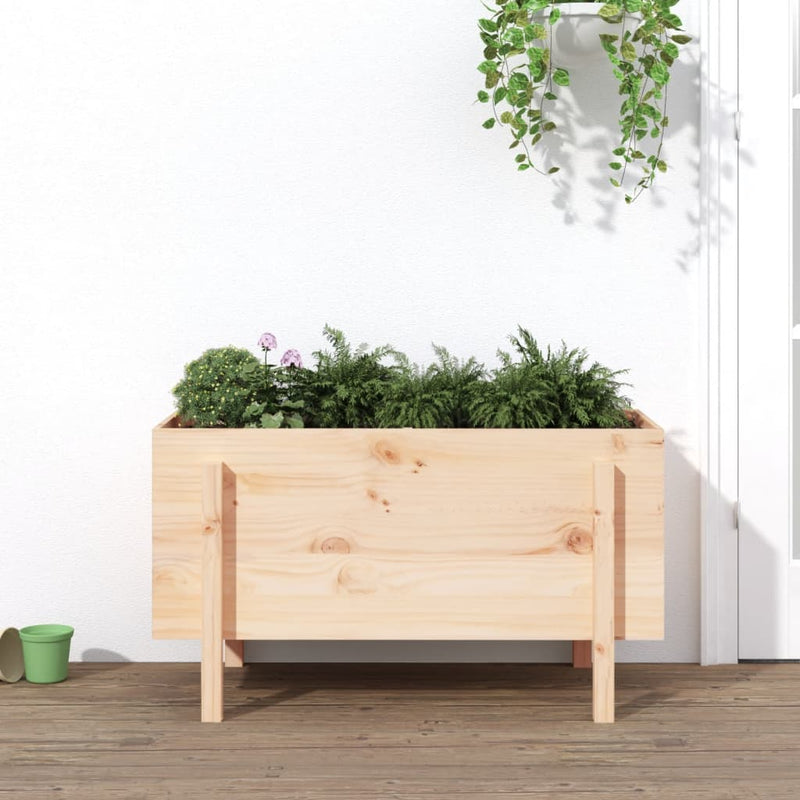 Vidaxx jardinera elevada 101x50x57 cm madera maciza de pino