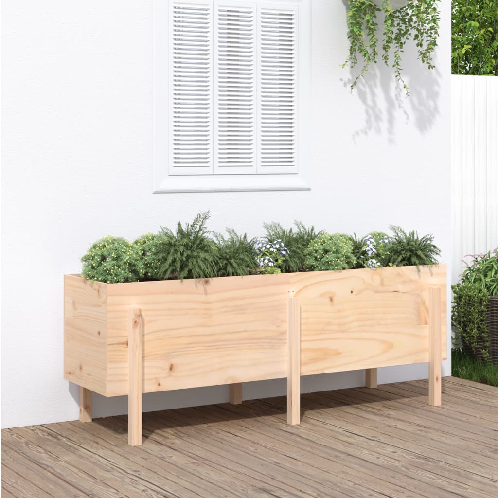 Vidaxl fioriera allevata 160x50x57 cm pino solido