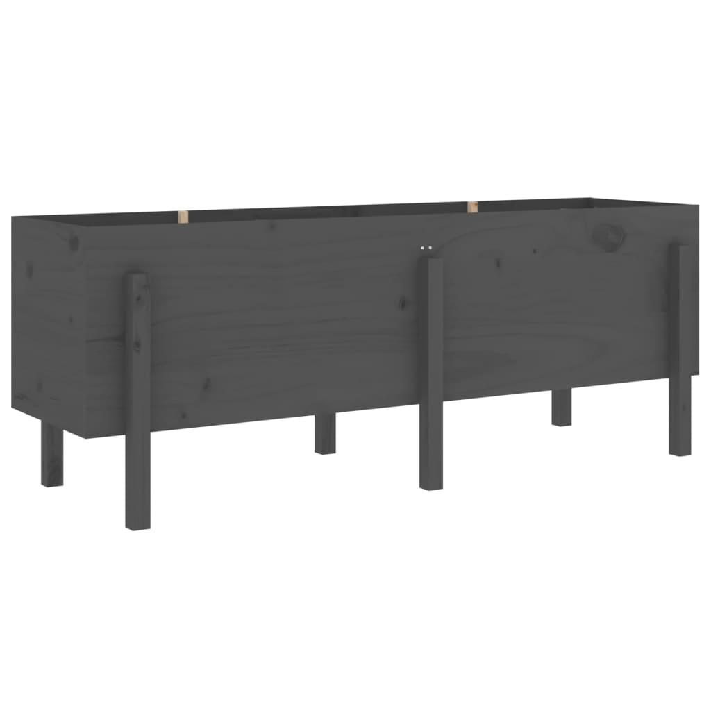 Plantador Vidaxl elevado 160x50x57 cm de pino sólido