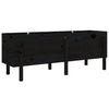 Plantador Vidaxl elevado 160x50x57 cm de pino sólido negro