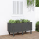 VidaXL Planter raised 121x50x57 cm Solid pine Gray