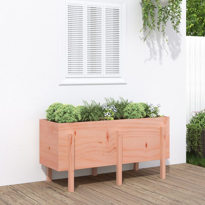 Vidaxl Planter elevado 121x50x57 cm Douglhout sólido