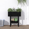 Vidaxl Planning Box 62x30x69 cm de pino sólido negro