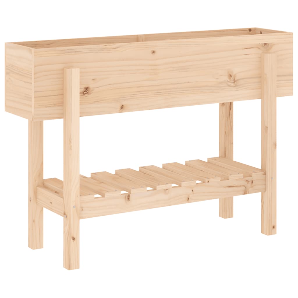 Fioriera VidaXL rialzata 101x30x69 cm in legno di pino massiccio